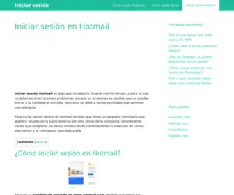 Iniciar-Sesion.com.mx(Iniciar sesión Hotmail) Screenshot