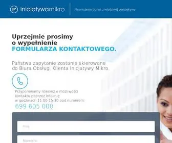 InicJatywamikro.pl(Inicjatywa mikro) Screenshot