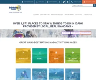 Inidaho.com(InIdaho local vacation and lodging information and reservations for Idaho) Screenshot