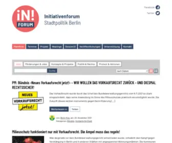 Iniforum-Berlin.de(Stadtpolitik Berlin) Screenshot