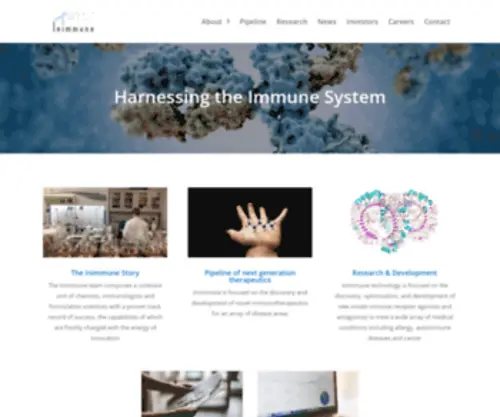 Inimmune.com(Home) Screenshot
