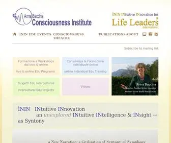 Inin.earth(Anna Bacchia Consciousness Institute) Screenshot