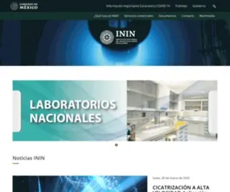 Inin.gob.mx(Instituto Nacional de Investigaciones Nucleares) Screenshot