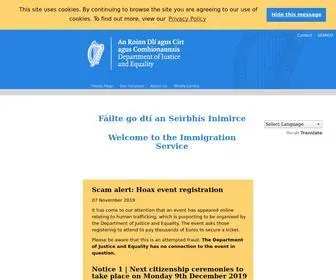 Inis.gov.ie(Immigration Service Delivery) Screenshot