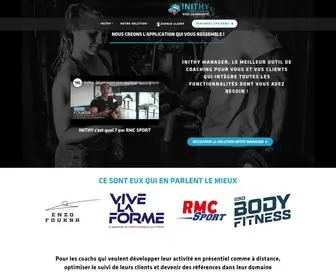 Inithy.com(Logiciel & application pour les professionnels du sport) Screenshot