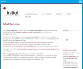 Initial-Karlsruhe.de(Initial e.V) Screenshot