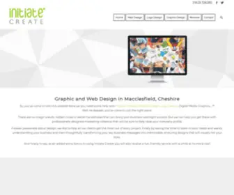 Initiate-Create.co.uk(Graphic & Web Design in Macclesfield) Screenshot