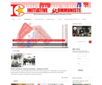Initiative-Communiste.fr(INITIATIVE COMMUNISTE) Screenshot