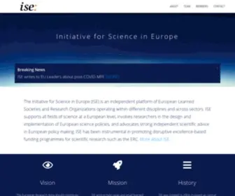 Initiative-Science-Europe.org(Initiative for Science in Europe) Screenshot
