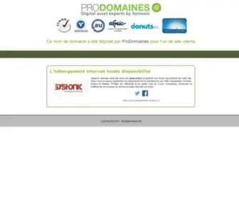 Initium.fr(ProDomaines : nom de domaine déposé) Screenshot