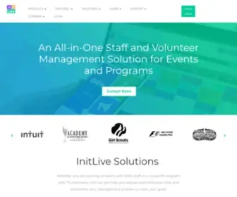 Initlive.com(Staff and Volunteer Management Software for Programs and Events) Screenshot