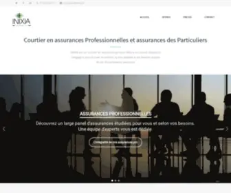 Inixia.fr(Courtier en Assurances pour Professionnels & Particuliers) Screenshot