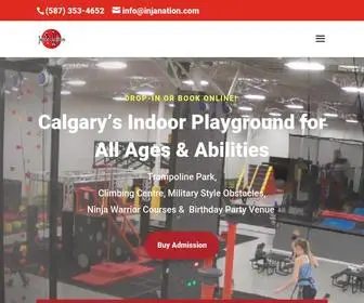 Injanation.com(Calgary Indoor Playground) Screenshot