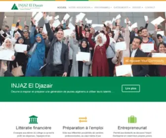 Injaz-Eldjazair.org(INJAZ El Djazair) Screenshot