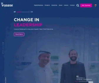 Injazat.com(Digital Transformation Innovation and Managed Services Provider in the UAE) Screenshot