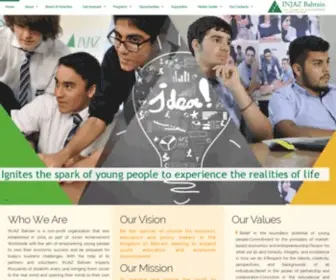 Injazbh.org(INJAZ Bahrain) Screenshot