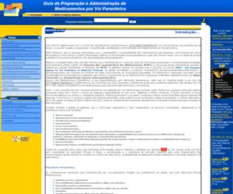 Injectaveis.com(GUIA DE PREPARAÇÃO E ADMINISTRAÇÃO DE MEDICAMENTOS POR VIA PARENTÉRICA©) Screenshot