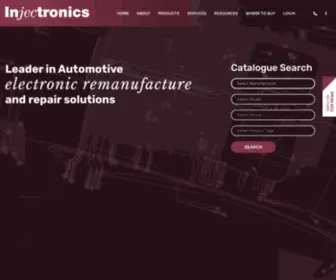 Injectronics.com.au(Auto electronic remanufacturing & repair solutions) Screenshot