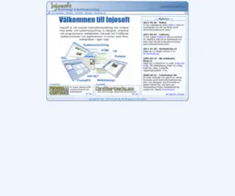 Injosoft.se(Webbdesign och systemutveckling för sm� och medelstora företag) Screenshot