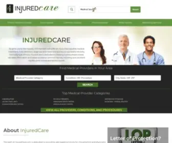 Injuredcare.com(Injured Care) Screenshot