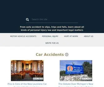 Injurix.com(Personal injury law and important legal matters) Screenshot