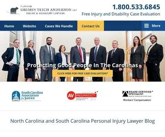 Injurylaw-Carolinas.com(Published by North Carolina and South Carolina Personal Injury Attorneys) Screenshot