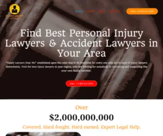 Injurylawyernearme.com(Find Best Personal Injury Lawyers in Your Area) Screenshot