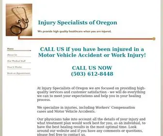 Injuryspecialistsoforegon.com(Injury Specialists of Oregon) Screenshot