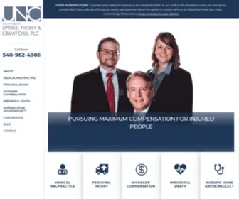 Injuryvalaw.com(Covington Personal Injury Attorneys) Screenshot