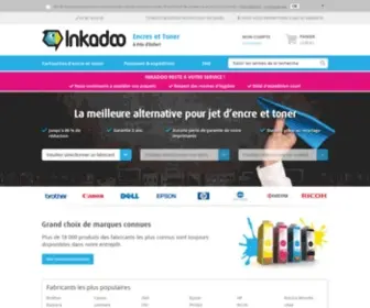 Inkadoo.fr(Toners et cartouches d'encre chez) Screenshot