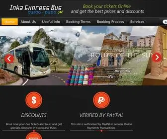 Inkaexpressbus.com(Inka Express Bus Exclusive Tourist Service from Cusco to Puno and Puno to Cusco) Screenshot