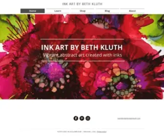 Inkartbybethkluth.com(Alcohol Ink Artist) Screenshot