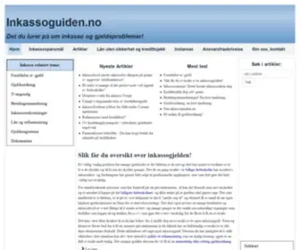 Inkassoguiden.no(Alt om inkasso) Screenshot