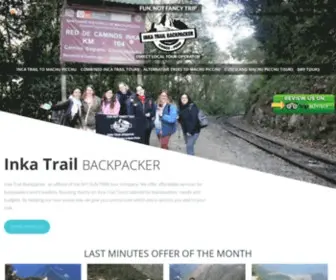 Inkatrail.com(Cheap Inca Trail) Screenshot