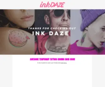 Inkdaze.com(Custom Temporary Tattoos) Screenshot