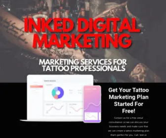 Inkeddigitalmarketing.com(We're here to help you grow as a tattoo artist. Tattoo marketing) Screenshot