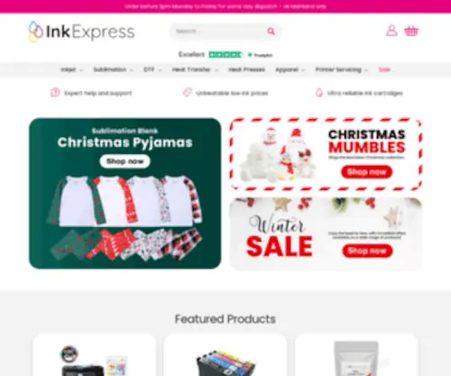 Inkexpress.co.uk(Ink Express UK) Screenshot
