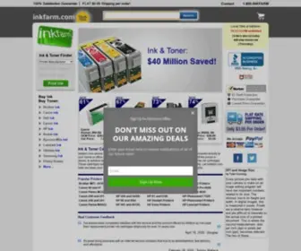 Inkfarm.com(Printer Ink Cartridges for HP) Screenshot