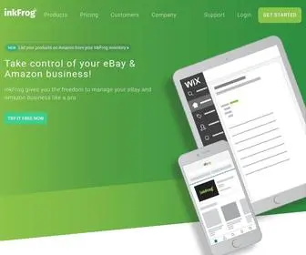 Inkfrogopen.com(EBay and Amazon Listing Software with free eBay templates) Screenshot