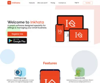 Inkhata.com(Billing, Accounting & Store Management) Screenshot