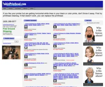 Inkjetprinthead.com(Printheads for Canon inkjet printers) Screenshot