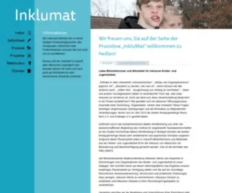 Inklumat.de(Unterstützung bei der Umsetzung inklusiver Angebote) Screenshot