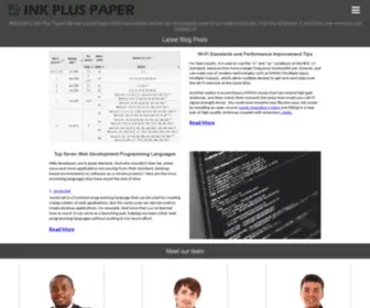 Inkpluspaper.com(Ink Plus Paper) Screenshot