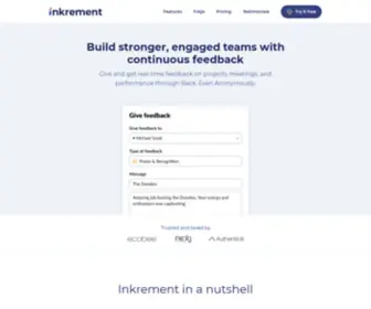 Inkrement.io(Real-Time Team Feedback) Screenshot
