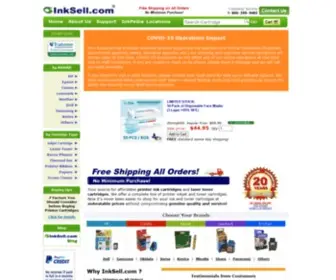 Inksell.com(Printer Ink and Inkjet Cartridges) Screenshot