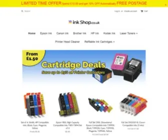 Inkshop.co.uk(Create an Ecommerce Website and Sell Online) Screenshot