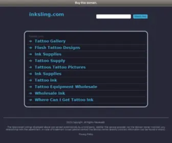 Inksling.com(Premium domain) Screenshot