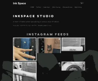 Inkspacestudio.com(The Inkspace tattoo studio) Screenshot