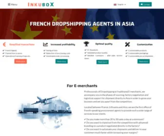 Inkubox.com(French Dropshipping Agents in Asia) Screenshot