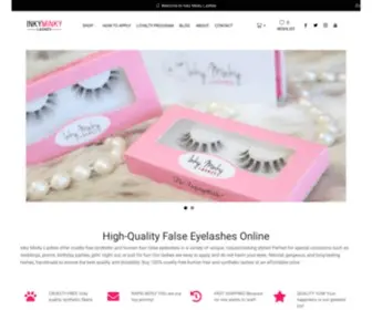 Inkyminkylashes.com(Buy False Eyelashes Online) Screenshot